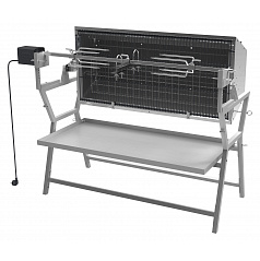 Ferkelgrill mit Elektrospieß
