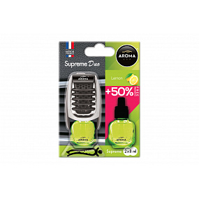 Lufterfrischer AROMA CAR SUPREME DUO LEMON