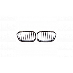 Grill BMW 1 F20 F21 einzelnes Rippe Carbon Look