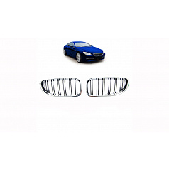 BMW 6 F13 F12 F06 Doppelrippen Grill Chrom & Schwarz
