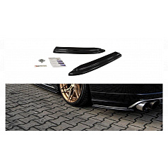 Splitter Audi S8 D4 Facelift Tył Boczne Gloss Black