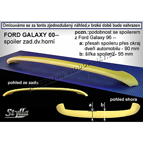 FORD GALAXY II (00+) Heckspoiler. obere Tür (EU-Homologation)