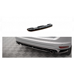 Splitter Volvo XC60 R-Design I Facelift Tył Środkowy Gloss Black