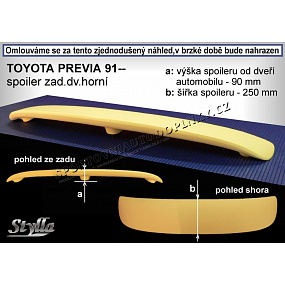 Heckspoiler für Toyota Previa (91+). Tür oben TP1L Heckspoiler für Toyota Previa (91+). Tür oben TP1L