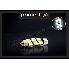 6 LED diody sulfit bílé 39 mm s odporem (CANBUS) II - 2 ks 