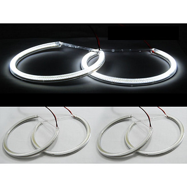 SMD Angel Eyes 4 Ringe für BMW E36 E38 E39 E46 (130 Dioden auf einem Ring)