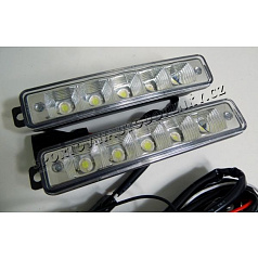 Světla pro denní svícení 2x5 velkých led, šířka/výška 150X30mm 