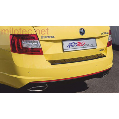 Fünfte Türschwelle mit Vorsprüngen, glänzend schwarzer „Klavierlack“, Škoda Octavia III. Lim.RS, 2013/2017