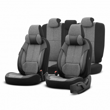 OTOM VOYAGER 102 SMOKED 3-ZIP Autositzbezug-Set OTOM VOYAGER 102 SMOKED 3-ZIP Autositzbezug-Set