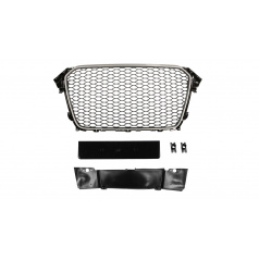 Grill Audi A4 B8 RS-Style Chrom-Schwarz PDC