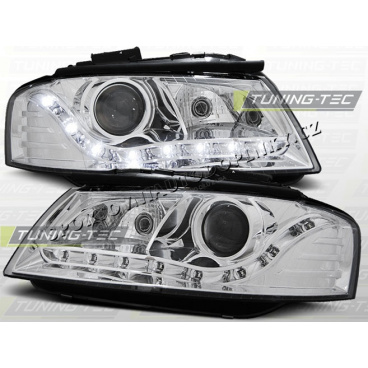 AUDI A3 (8P) 2003–08 KLARES FRONTLICHT, TAGESLICHT, LED, CHROM