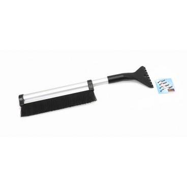 Schaber mit Besen Alu 44 - 66 cm teleskopierbar
