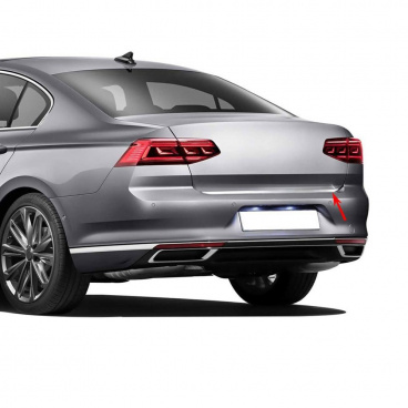 Edelstahl polierte hintere Kofferraumkante Omtec VW Passat 2010-15 Limousine