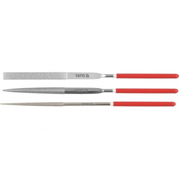 Satz Nadeldiamantfeilen 3 x 140 mm 3-tlg