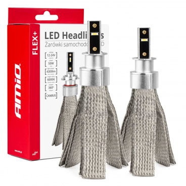 LED-Hauptscheinwerferlampen FLEX+ H3 Canbus 6000K 12V 24V AMIO-03656 LED-Hauptscheinwerferlampen FLEX+ H3 Canbus 6000K 12V 24V AMIO-03656