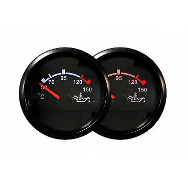 Auto Gauge T90 52mm Uhr - Öltemperatur