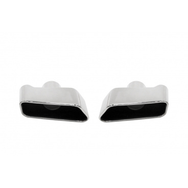 Endrohr 180x80mm Eingang 60mm BMW 525 Poliert Set