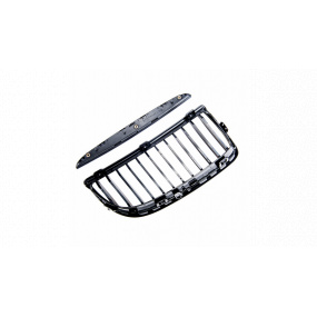 Grill BMW 3 E90 E91 einzelnes Rippe Glänzend Schwarz