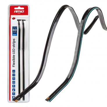 LED-Streifen für Auto seitlich blau 2x30cm 12V AMIO-04578