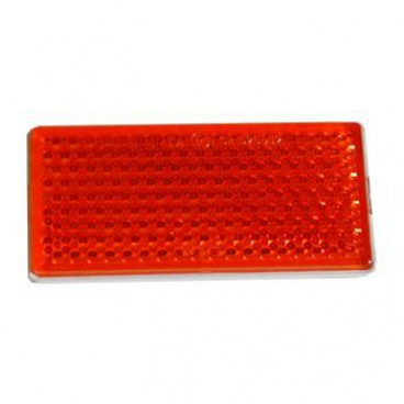 Quadratischer orangefarbener Reflektor