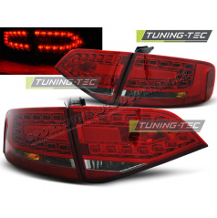 AUDI A4 B8 2008-2011 SEDAN REAR LED LAMPS RED SMOKE