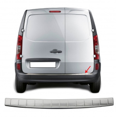 Edelstahlabdeckung der Oberkante der Heckstoßstange M. Zitat 2013-21, R. Kangoo II 2013-21