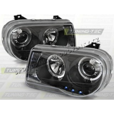 CHRYSLER 300C 2005-10 KLARES VORDERE LICHT ANGEL EYES SCHWARZ CHRYSLER 300C 2005-10 KLARES VORDERE LICHT ANGEL EYES SCHWARZ