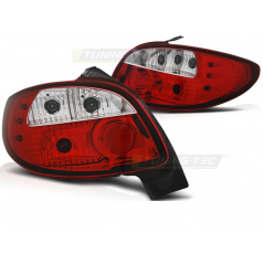 Peugeot 206 10.1998- Rückleuchten rot weiß
