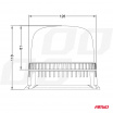 Warnleuchte W25b 3 Schrauben R65 R10 24LED 12/24V IP66