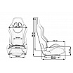 Sportstuhl MONZA Leder Blau