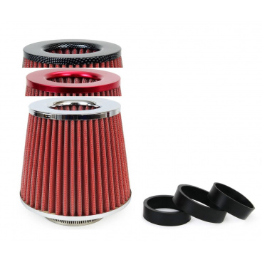 Sportluftfilter in verschiedenen Farben mit Adaptern 76 - 70 - 65 - 60 - 55 mm