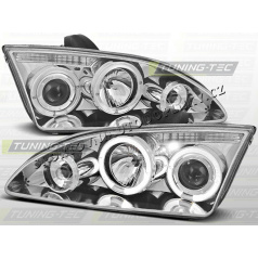 FORD FOCUS MK2 2004–08 ANGEL EYES CHROM KLAR SCHEINWERFER
