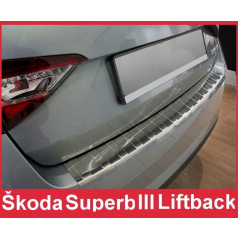 Edelstahlabdeckung der hinteren Stoßstange Renault Clio matt