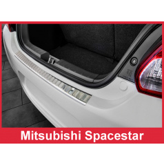 Edelstahlabdeckung - Schwellenschutz für die hintere Stoßstange Mitsubishi Spacestar 2014+