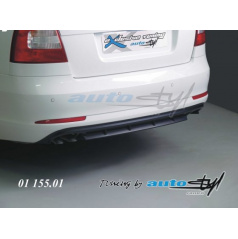 Heckstoßstangendiffusor – schwarzes Muster für Škoda Octavia II Facelift Limousine/Kombi