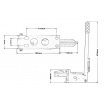 Handbremse hydraulisch TurboWorks schwarz (Hebel 42 cm)