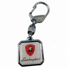 Quadratischer Lamborghini-Schlüsselanhänger