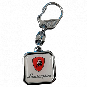 Quadratischer Lamborghini-Schlüsselanhänger