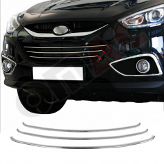 Edelstahl-Kühlerlamellen 3 Stück Hyundai ix35 2010+
