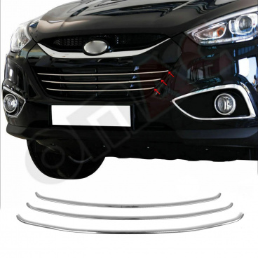 Edelstahl-Kühlerlamellen 3 Stück Hyundai ix35 2010+