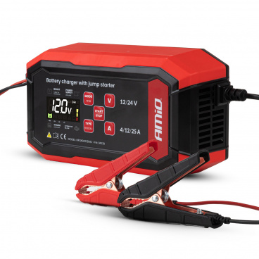 Digitaler Gleichrichter mit Starthilfe AGM GEL STD LFP MAX 25A 12V 24V PRO Digitaler Gleichrichter mit Starthilfe AGM GEL STD LFP MAX 25A 12V 24V PRO