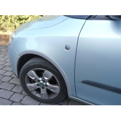 Kotflügelkanten, ABS silber matt, Škoda Fabia II Limousine