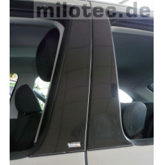 Türsäulenabdeckungen – ABS schwarz metallic, Škoda Fabia I Combi