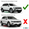Edelstahlstreifen um die Heckstoßstange Omtec VW Tiguan 2016+