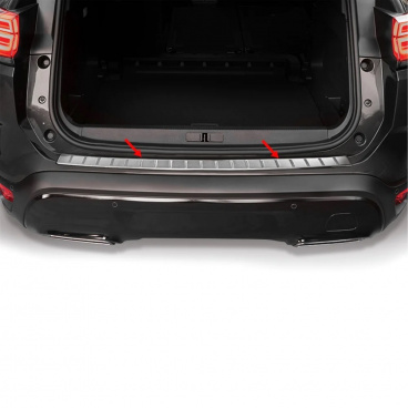 Polierte Edelstahlabdeckung der Oberkante der hinteren Stoßstange Citroen C5 Aircross 2018+