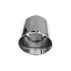 Endrohrdämpfer 114mm Eingang 67mm Poliert