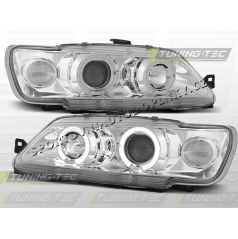 PEUGEOT 306 1993–97 KLARES VORDERE LICHT ANGEL EYES CHROM