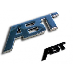 ABT Sportsline - Chrom / schwarzes Logo 115x45 oder 77x30 mm