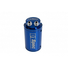 Alu-Behälter für überschüssiges Öl D1 SPEC blauer Einlass/Auslass 9 mm