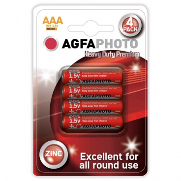 AAA AGFAPHOTO Zinkbatterie, Blister 4 Stk